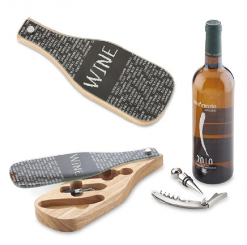 Set De Vino Con Vidrio